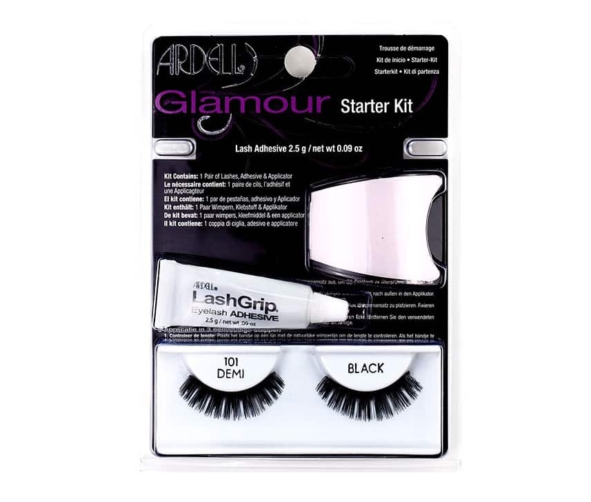 ARDELL GLAMOUR STARTER KIT PESTAAS 101 BLACK+ADHESIVO + APLICADOR