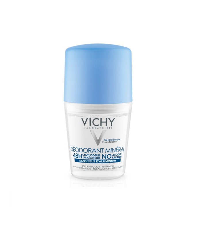 VICHY DESODORANTE MINERAL 48 H SIN SALES DE ALUMINIO ROLL ON 50 ML