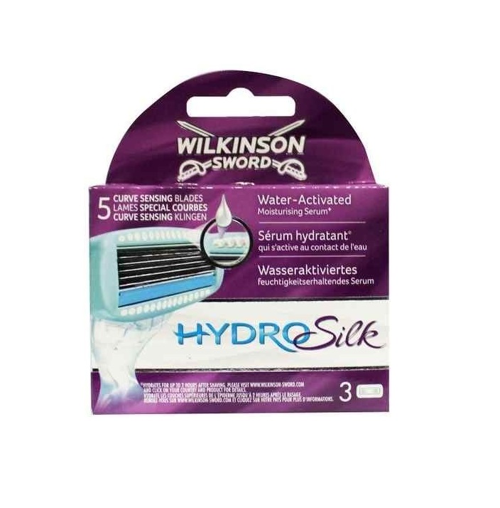 WILKINSON SWORD HYDRO SILK RECAMBIO CUCHILLAS 3 UNIDADES