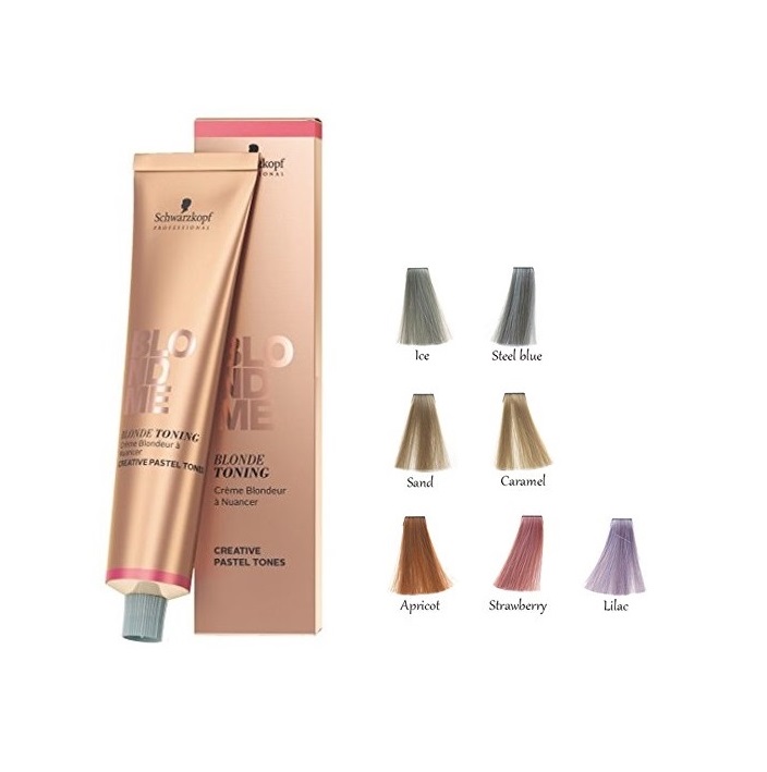 SCHWARZKOPF BLONDE ME TONING CREMA CON COLOR PARA CABELLOS RUBIOS LILAC 60ML