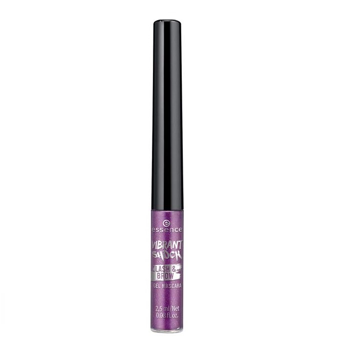 ESSENCE VIBRANT SHOCK GEL MASCARA PARA PRPADOS Y CEJAS 04 BE FUN & LILA 2.5ML