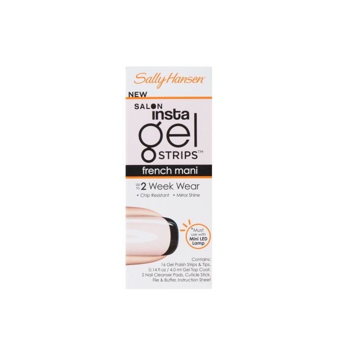 SALLY HANSEN SALON INSTA GEL STRIPS FRENCH MANICURE TIPS OVER 490 4.0ML