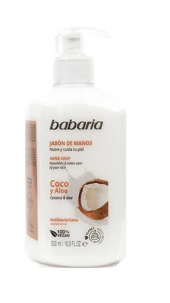 BABARIA JABÓN DE MANOS COCO & ALOE 500ML