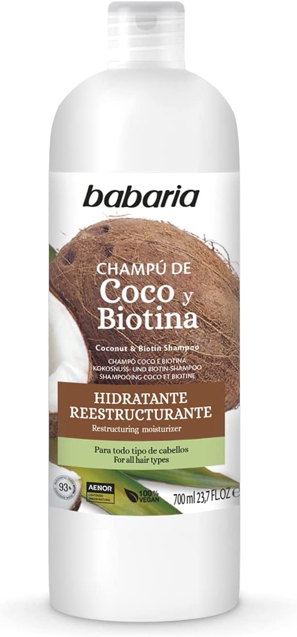 BABARIA CHAMPÚ NUTRITIVO COCO & BIOTINA 700 ML