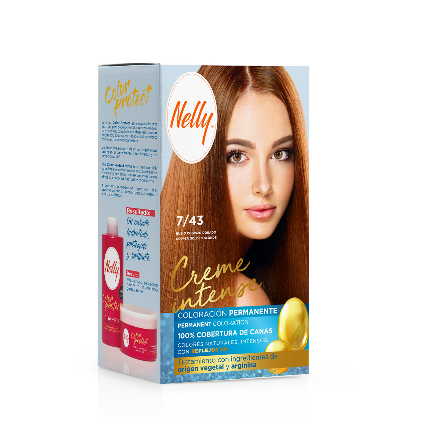 NELLY TINTE 7/43 RUBIO COBRIZO DORADO