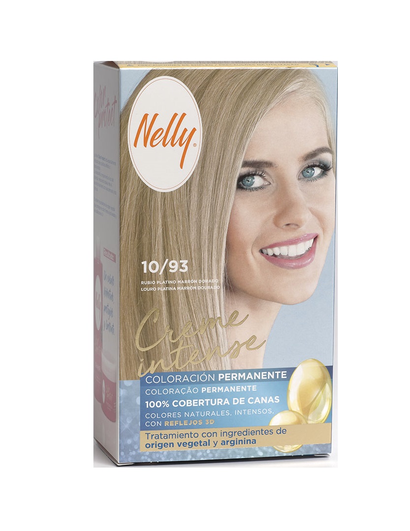 NELLY TINTE 10/93 RUBIO PLATINO MARRN DORADO