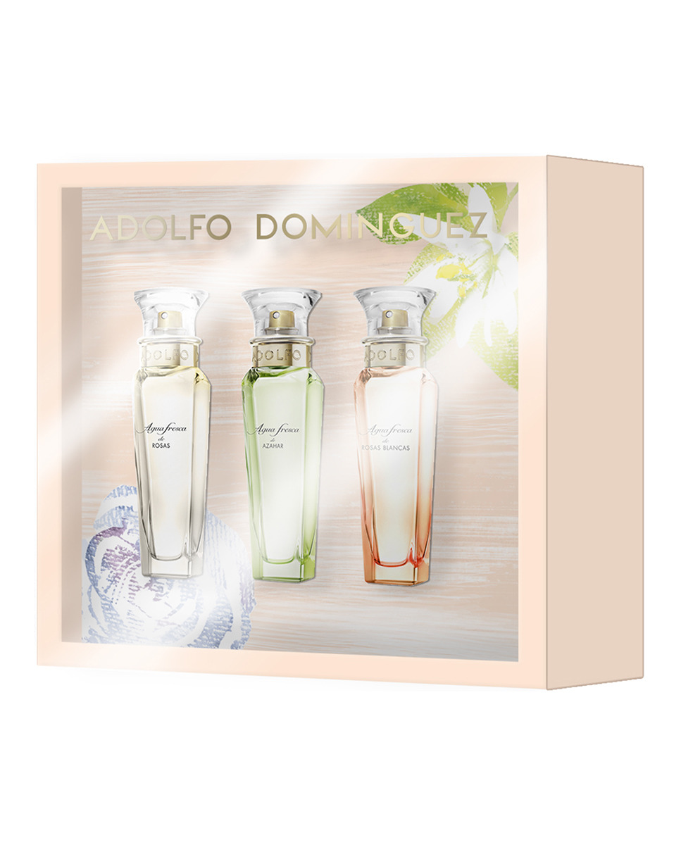 ADOLFO DOMINGUEZ A. FRESCA DE ROSAS 30 ML + A. FRESCA ROSAS BLANCAS 30 ML + A.FRESCA AZAHAR 30 ML SET ADOLFO DOMINGUEZ A. FRESCA DE ROSAS 30 ML + A. FRESCA ROSAS BLANCAS 30 ML + A.FRESCA AZAHAR 30 ML SET