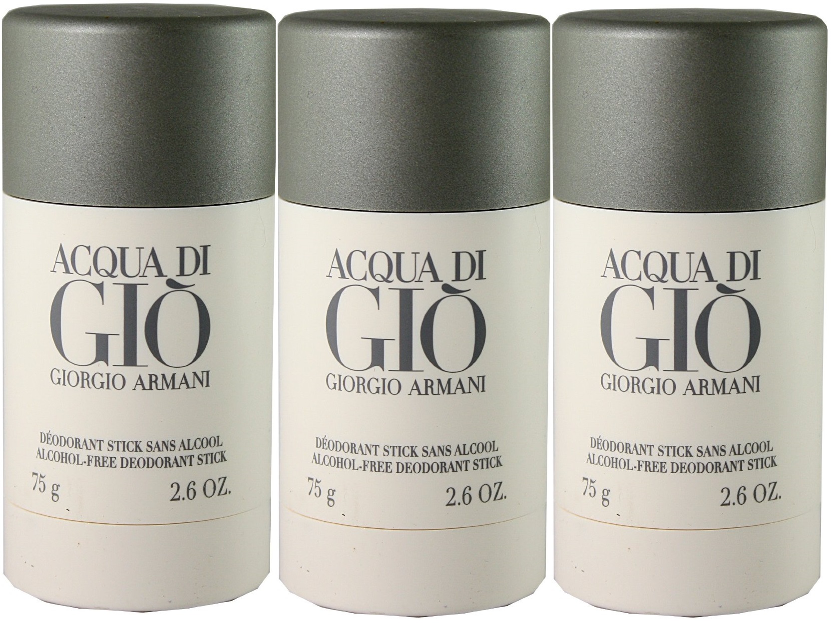 Armani, ACQUA DI GIO deo stick 75 ml x 3 unidades set regalo.