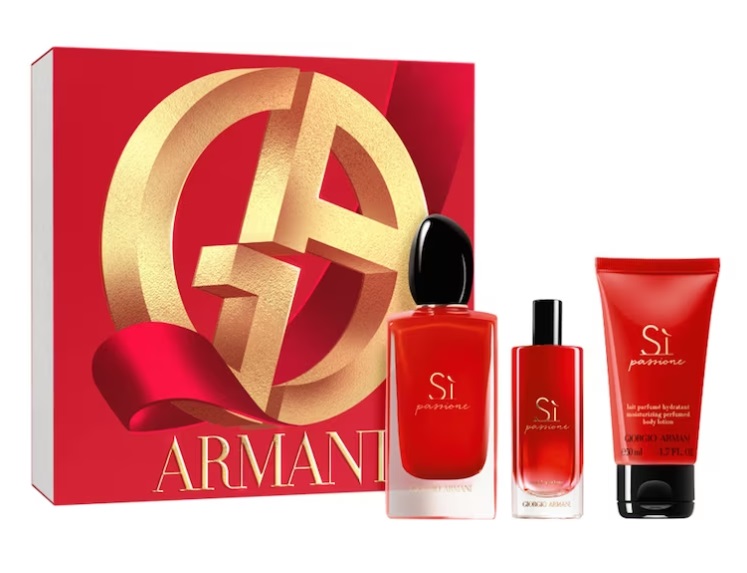 GIORGIO ARMANI S PASSIONE EDP 100 ML + EDP 15 ML + B/L 50 ML SET REGALO