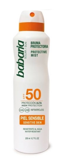 BABARIA BRUMA PROTECTORA SPF50 PIELES SENSIBLES 200ML DESCATALOGADO