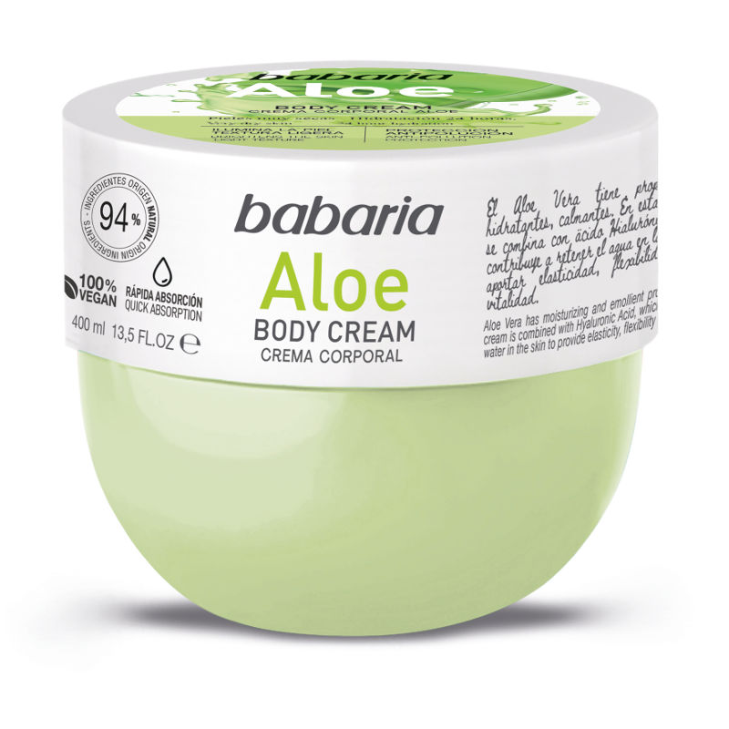 comprar BABARIA BODY CREAM ALOE VERA 400 ML al mejor precio barato y