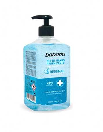 BABARIA GEL DE MANOS HIGIENIZANTE 70% ALCOHOL 500 ML
