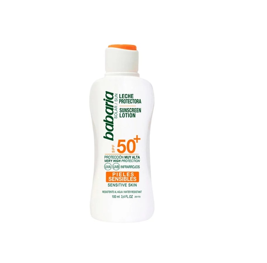 BABARIA LECHE PROTECTORA SOLAR PIELES SENSIBLES SPF50+ 200ML