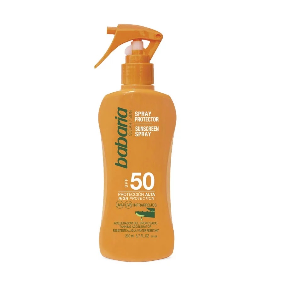 BABARIA SPRAY PROTECTOR SOLAR ALOE VERA SPF50 200 ML