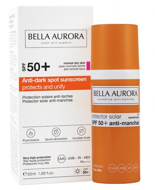 BELLA AURORA PROTECTOR SOLAR ANTIMANCHAS SPF50+ PIEL NORMAL-SECA 50 ML