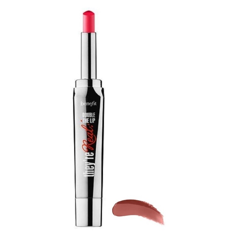BENEFIT THEY\'RE REAL DOUBLE THE LIP RUTHLESS RED