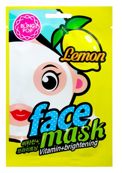 BLING POP MASCARILLA FACIAL VITAMINA E ILUMINADORA CON LIMON