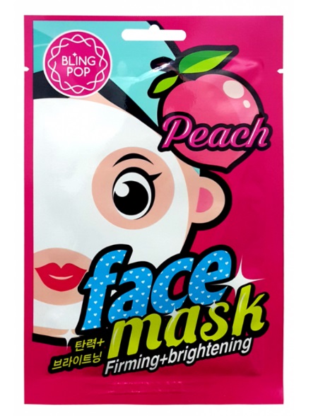 BLING POP MASCARILLA FACIAL REAFIRMANTE E ILUMINADORA CON MELOCOTON