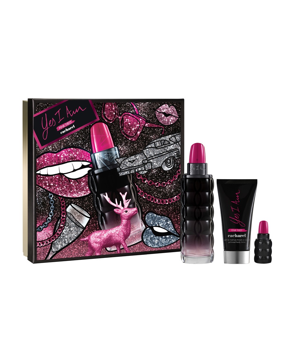 CACHAREL YES I AM PINK FIRST EDP 75 ML + MINI 5 ML + BL 50 ML SET REGALO CACHAREL YES I AM PINK FIRST EDP 75 ML + MINI 5 ML + BL 50 ML SET REGALO