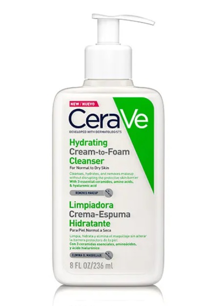 CERAVE CREMA LIMPIADORA HIDRATANTE P. NORMAL Y SECA 236 ML