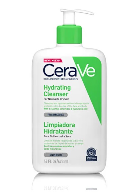 CERAVE CREMA LIMPIADORA HIDRATANTE P. NORMAL Y SECA 473 ML