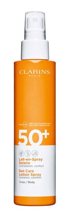 CLARINS LECHE SOLAR HIDRATANTE CORPORAL EN SPRAY SPF 50+ 150 ML