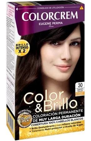 COLORCREM COLOR & BRILLO TINTE CAPILAR 30 CASTAO OSCURO