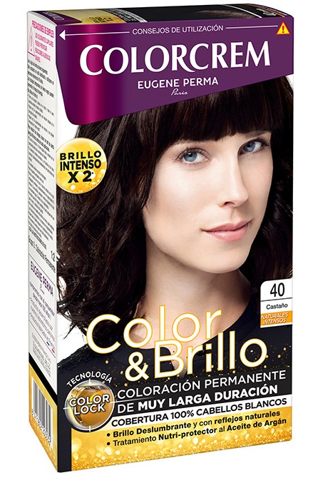 COLORCREM COLOR & BRILLO TINTE CAPILAR 40 CASTAO