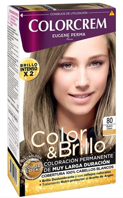 COLORCREM COLOR & BRILLO TINTE CAPILAR 80 RUBIO CLARO