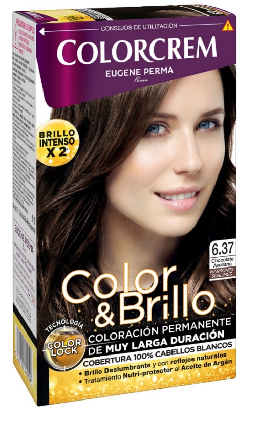 COLORCREM COLOR & BRILLO TINTE CAPILAR 6.37 CHOCOLATE AVELLANA