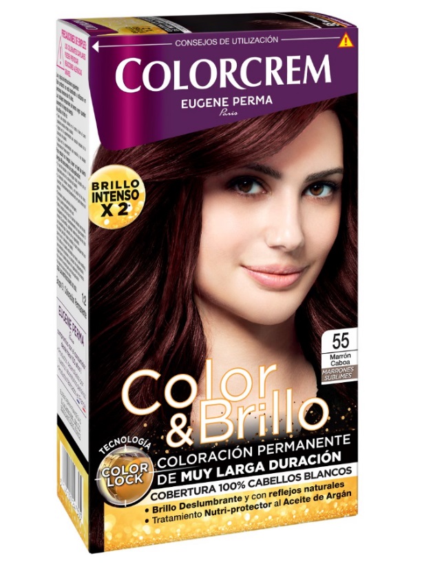 COLORCREM COLOR & BRILLO TINTE CAPILAR 55 MARRON CAOBA - Descatalogado