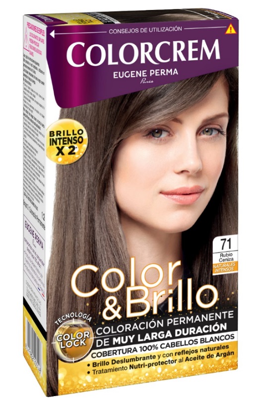 COLORCREM COLOR & BRILLO TINTE CAPILAR 71 RUBIO CENIZA