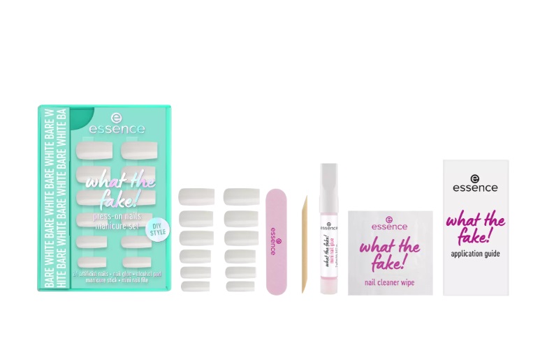 ESSENCE UAS POSTIZAS PRESS-ON WHAT THE FAKE! 04 BARE WHITE