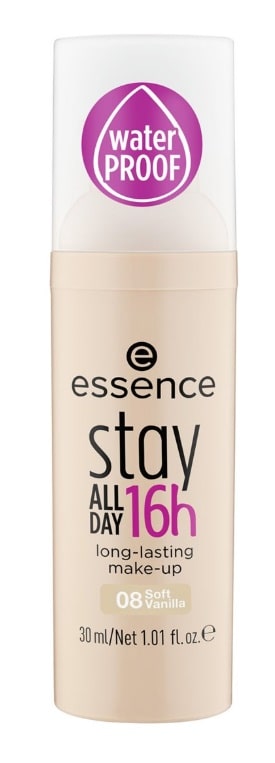 ESSENCE STAY ALL DAY 16H LONG-LASTING MAKE-UP WATERPROOF 08 SOFT VAINILLA 30ML