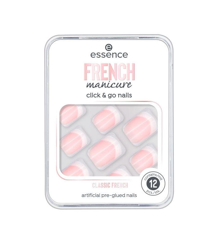 ESSENCE UAS POSTIZAS FRENCH MANICURE CLICK & GO 01