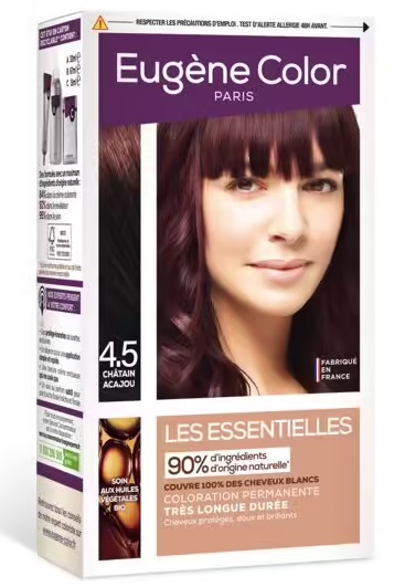 COLORCREM LES ESSENTIELLES COLORACION PERMANENTE 4.5 CASTAO CAOBA