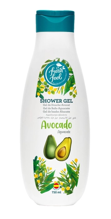 FRESH FEEL GEL DE DUCHA AGUACATE 750 ML