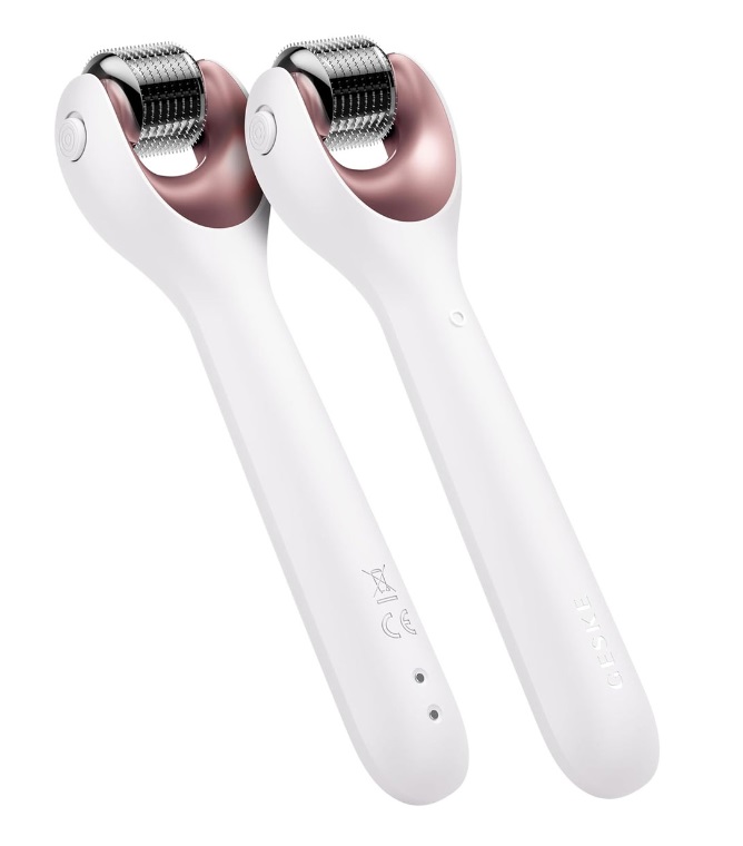 GESKE RODILLO FACIAL CON MICROAGUJAS 9 EN 1 WHITE ROSE GOLD