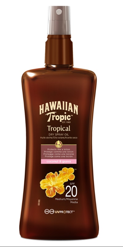 HAWAIIAN TROPIC ACEITE SECO SPRAY SPF20 200 ML