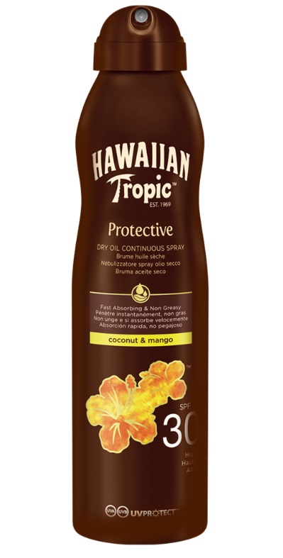 HAWAIIAN TROPIC BRUMA ACEITE SECO FPS 30 180 ML