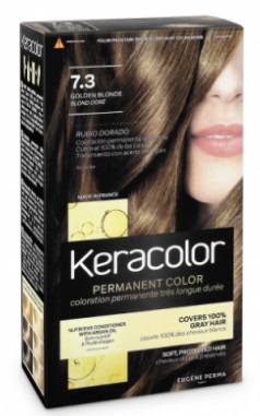 KERACOLOR TINTE PERMANENTE 7.3 RUBIO DORADO