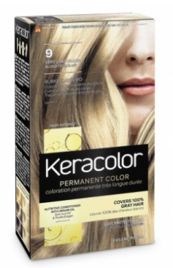 KERACOLOR TINTE PERMANENTE 9 RUBIO MUY CLARO