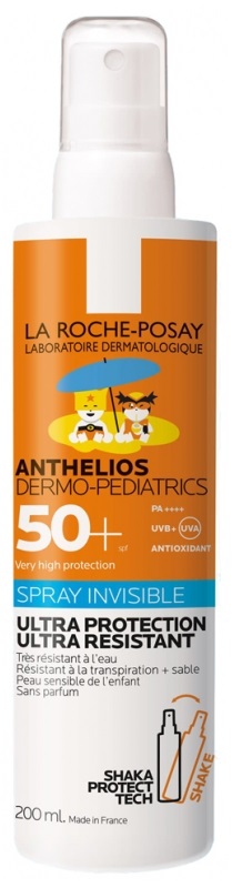 LA ROCHE POSAY ANTHELIOS DERMO PEDIATRICS SPRAY INVISIBLE S/PERFUME SPF 50+ 200 ML