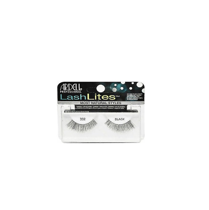 ARDELL PESTAAS LASHLITES 332 BLACK  CON ADHESIVO