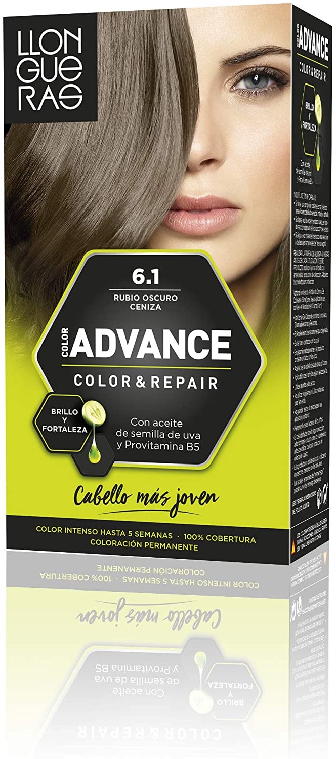 LLONGUERAS COLOR ADVANCE TINTE 6.1 RUBIO OSCURO CENIZA