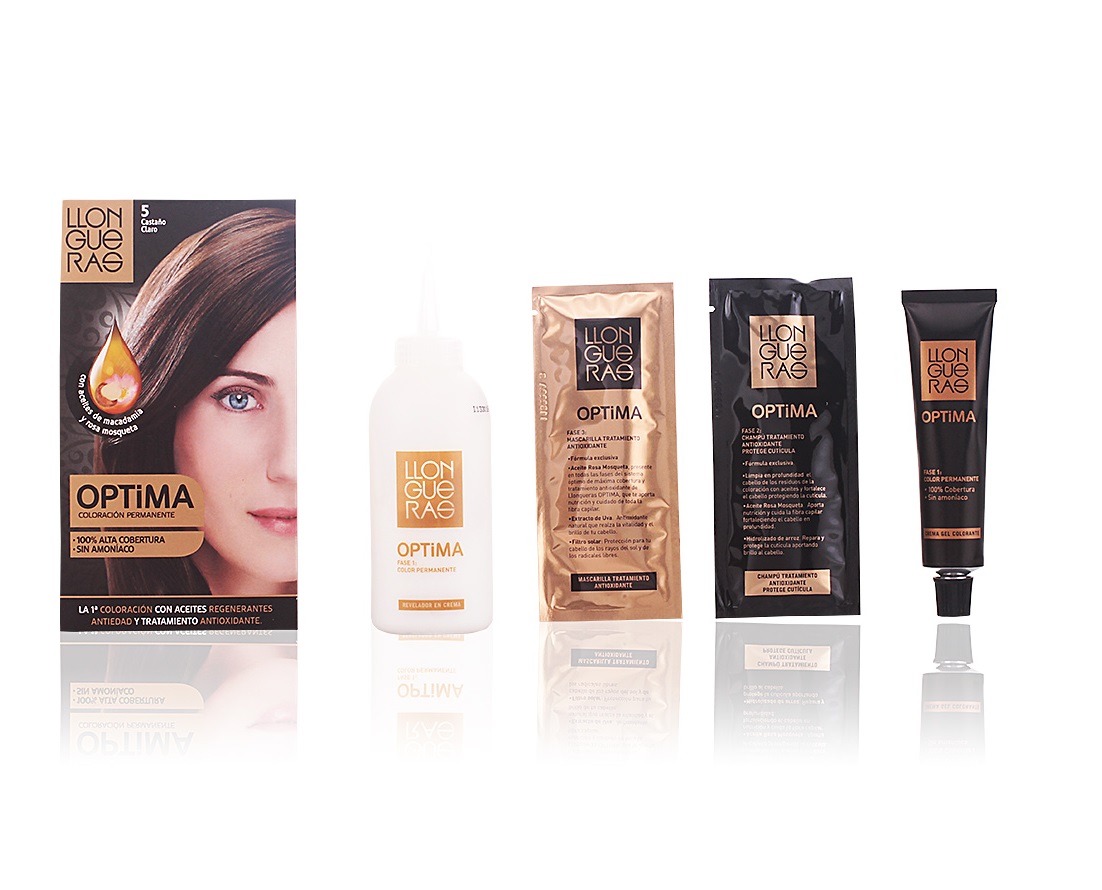 LLONGUERAS OPTIMA COLORACIN PERMANENTE TINTE 5 CASTAO CLARO
