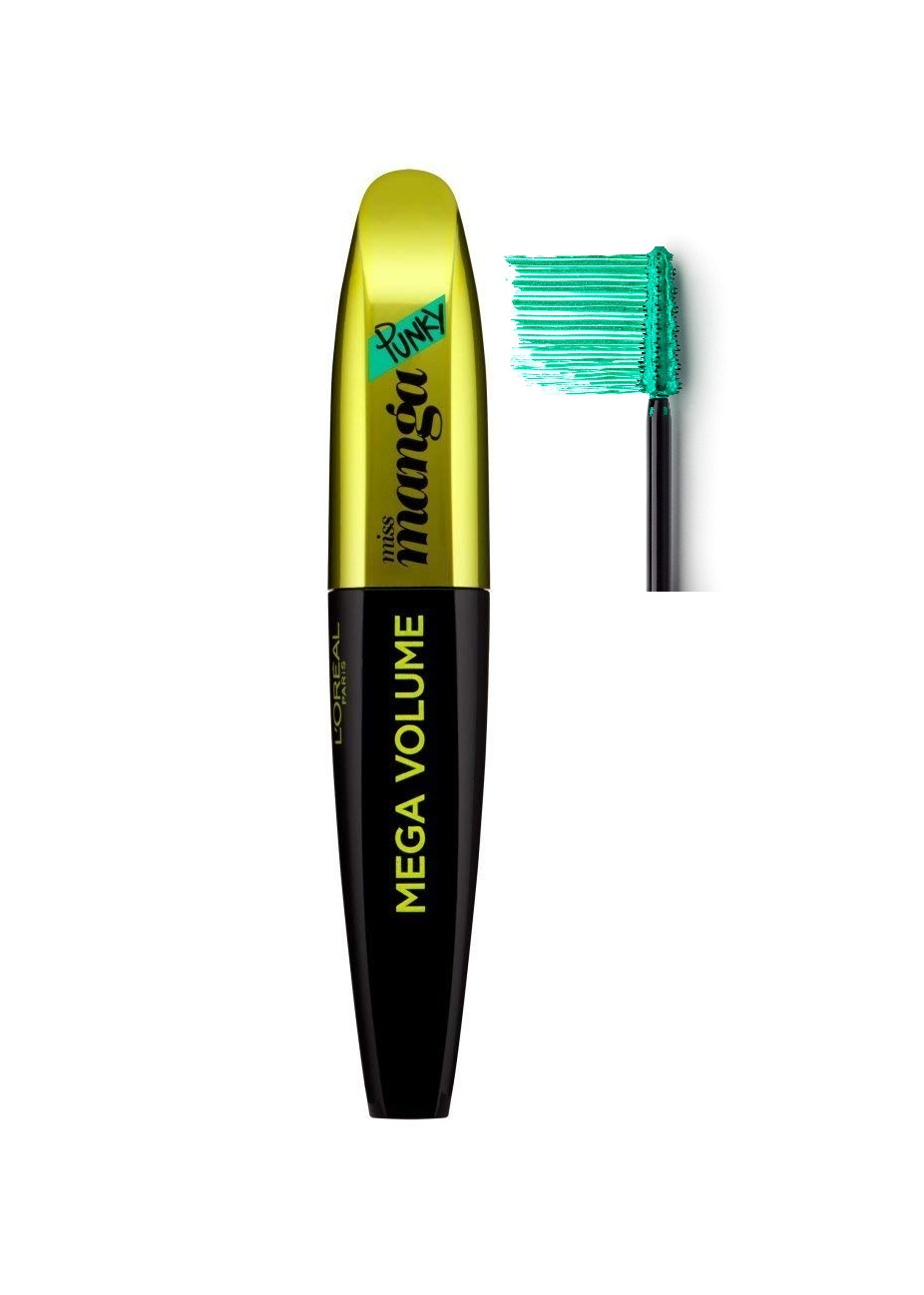 L'Oréal Mascara Mega Volumen Miss Manga Punky Green 8ml