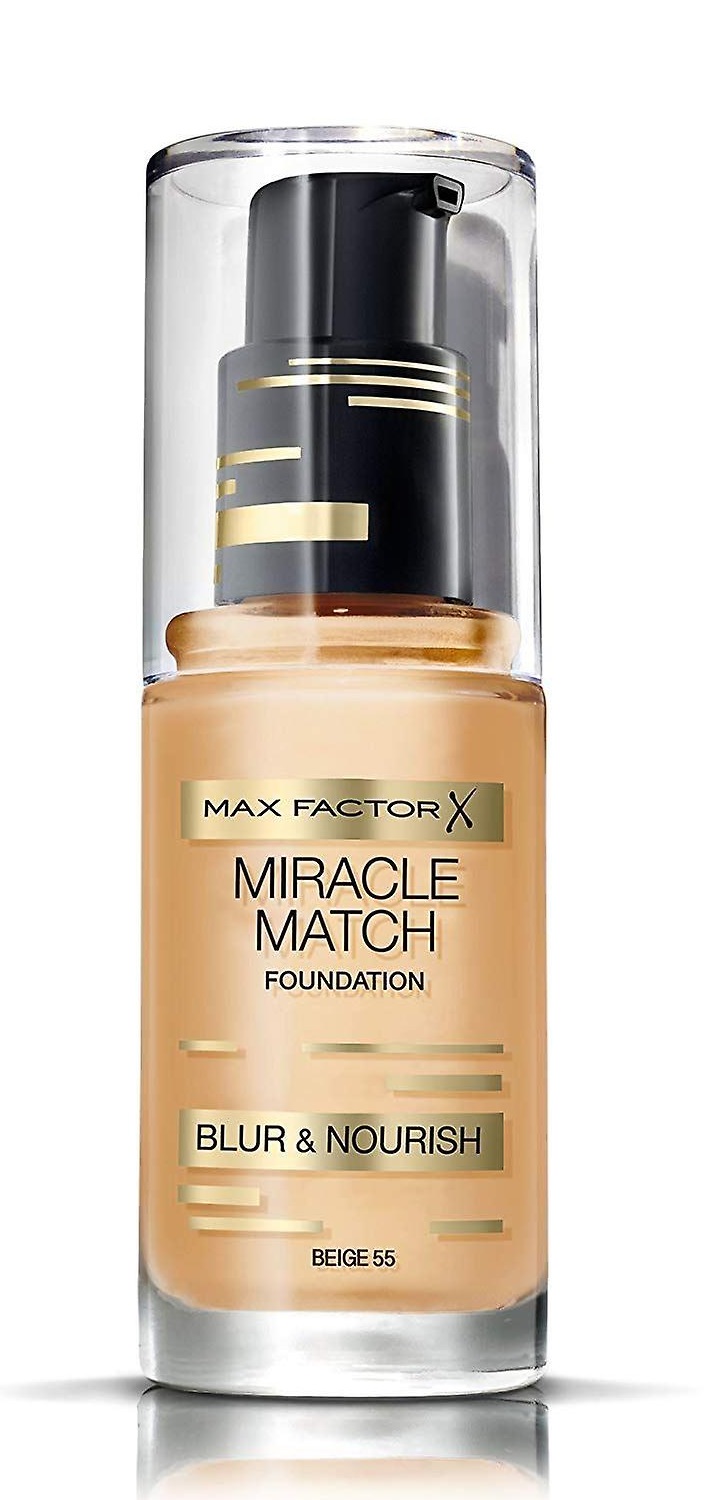 MAX FACTOR MIRACLE MATCH BLUR & NORISH BASE DE MAQUILLAJE 55 BEIGE 30 ML