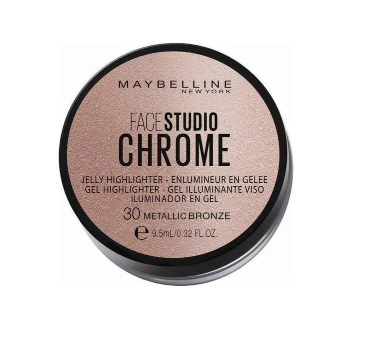 MAYBELLINE FACE STUDIO CHROME ILUMINADOR EN GEL 30 METALLIC BRONZE 9.5 ML