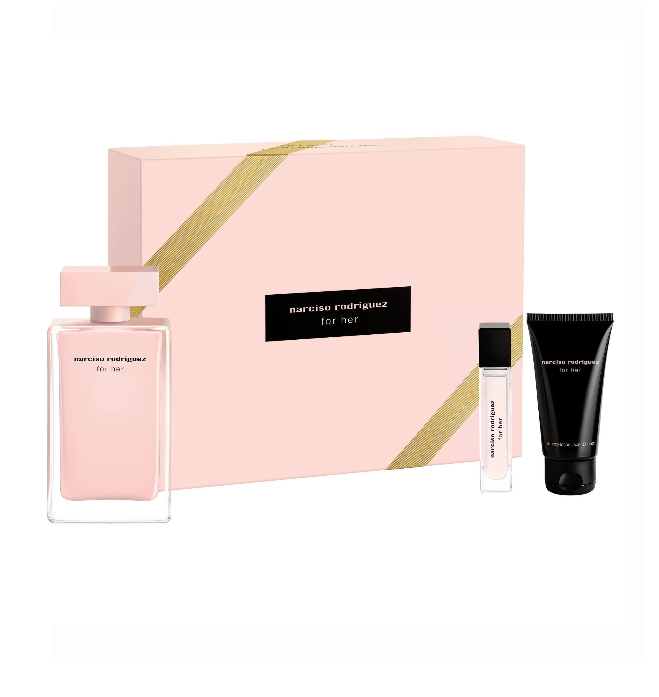 NARCISO RODRIGUEZ FOR HER EDP 100 ML + BODY LOTION 50 ML + MINI 10 ML SET REGALO NARCISO RODRIGUEZ FOR HER EDP 100 ML + BODY LOTION 50 ML + MINI 10 ML SET REGALO